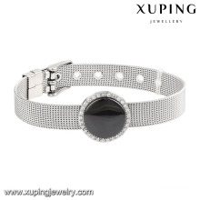 74602 Fashion Cool Ceramic Stainless Steel Jewelry Watch Bracelet